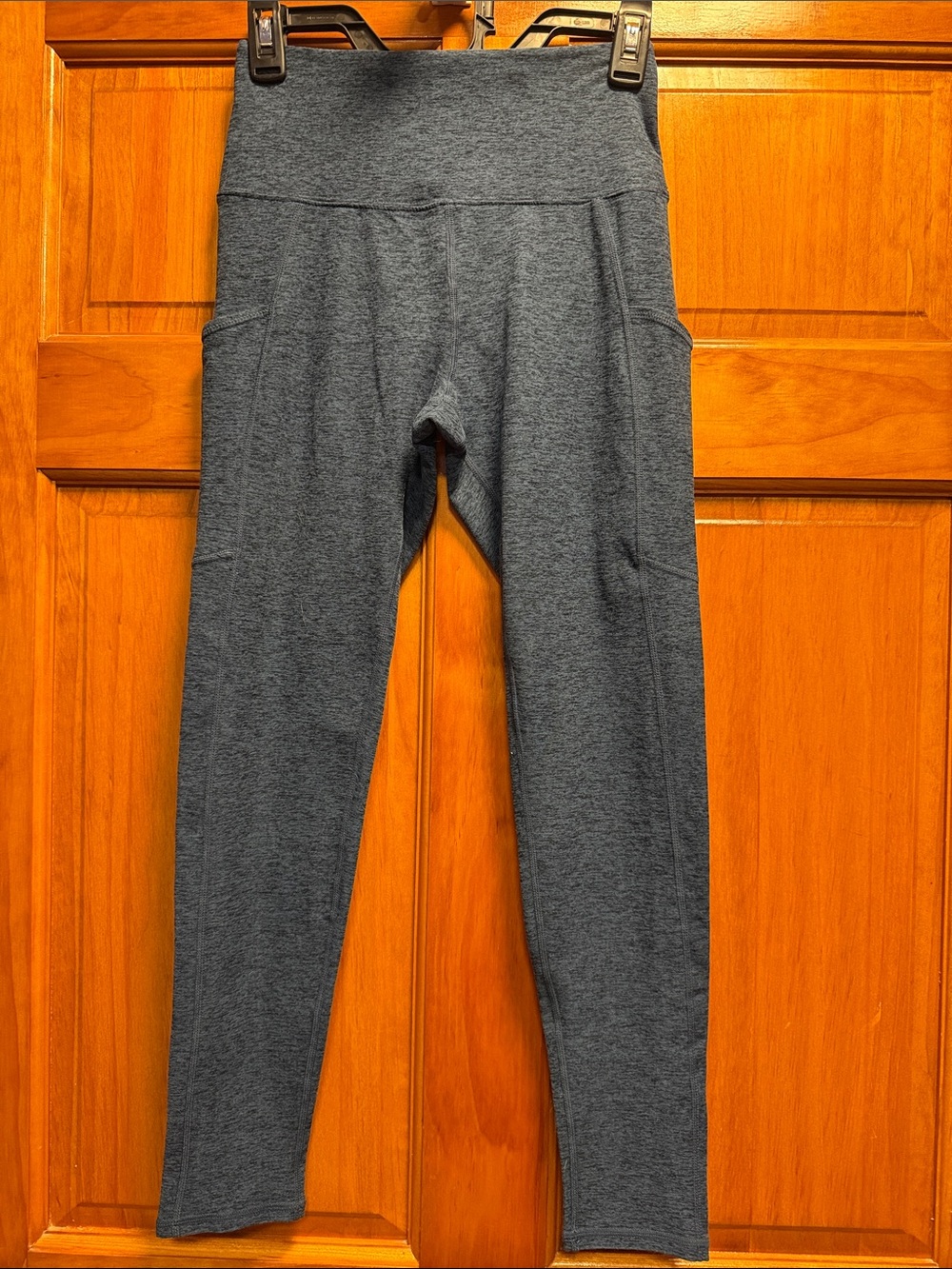 Kirkland Signature Heathered Blue High-Waist Leggings